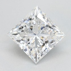 Diament laboratoryjny bezbarwny szlif princess, 2.14ct, VVS1, D, GIA 6511395003