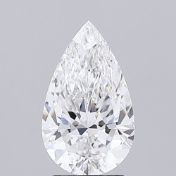 Diament laboratoryjny bezbarwny szlif gruszkowy, 2.05ct, VVS2, E, IGI LG747529335
