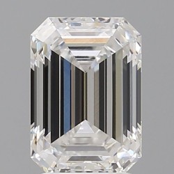 Diament laboratoryjny bezbarwny szlif szmaragdowy, 2.6ct, VVS2, E, IGI LG742519864