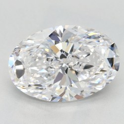 Diament laboratoryjny bezbarwny szlif owalny, 2.05ct, IF, D, IGI LG655445940