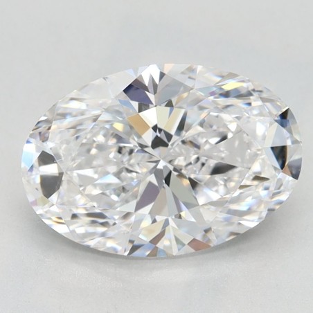 Diament laboratoryjny bezbarwny szlif owalny, 2.05ct, IF, D, IGI LG655445940
