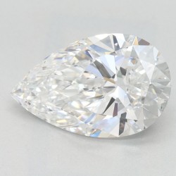 Diament laboratoryjny bezbarwny szlif gruszkowy, 2.06ct, VVS1, D, GIA 6502587781
