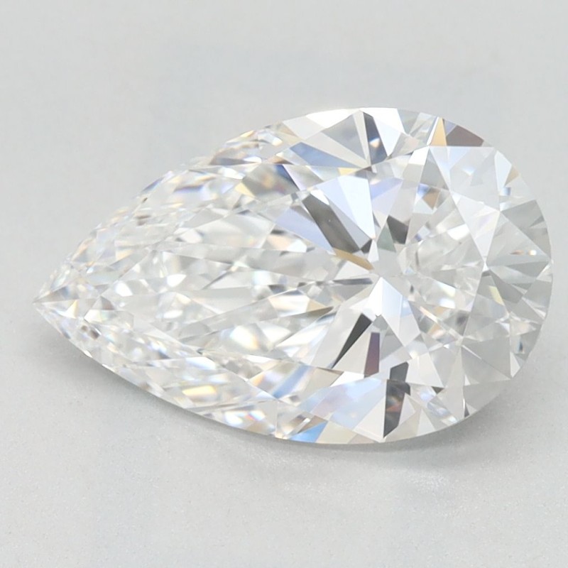 Diament laboratoryjny bezbarwny szlif gruszkowy, 2.06ct, VVS1, D, GIA 6502587781