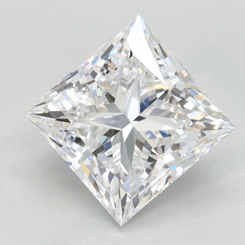 Diament laboratoryjny bezbarwny szlif princess, 2.63ct, VVS1, D, GIA 5506588097