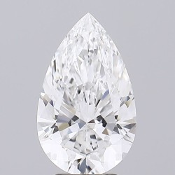 Diament laboratoryjny szlif gruszkowy, 2.72ct, VVS2, E, GIA 1483984507