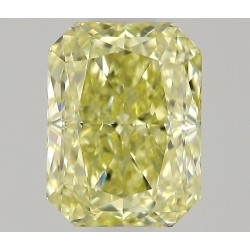 Diament o barwie fantazyjnej radiant, 0.5ct, VVS1, Fancy Light Yellow, GIA 7528055764