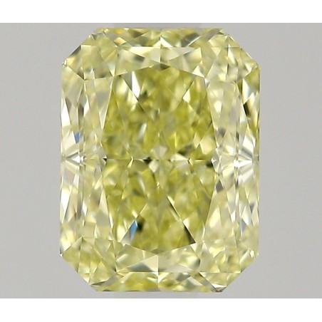 Diament o barwie fantazyjnej radiant, 0.5ct, VVS1, Fancy Light Yellow, GIA 7528055764