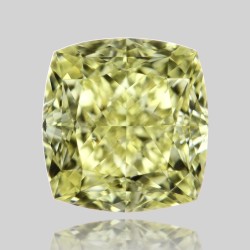 Diament o barwie fantazyjnej szlif poduszkowy brylantowy, 1.03ct, VS1, Fancy Yellow, GIA 6442452404