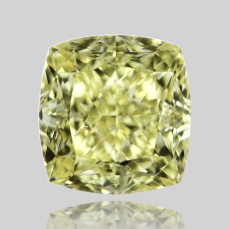 Diament o barwie fantazyjnej szlif poduszkowy brylantowy, 1.03ct, VS1, Fancy Yellow, GIA 6442452404