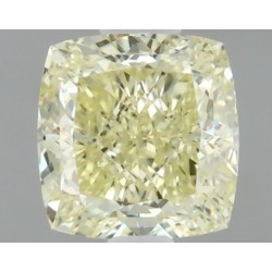 Diament o barwie fantazyjnej szlif poduszkowy brylantowy, 0.55ct, VS1, Fancy Light Yellow, GIA 1523433774