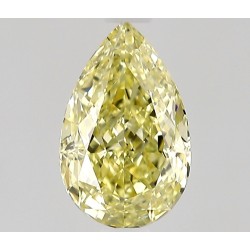 Diament o barwie fantazyjnej szlif gruszkowy, 0.71ct, VS2, Fancy Yellow, GIA 6531256574