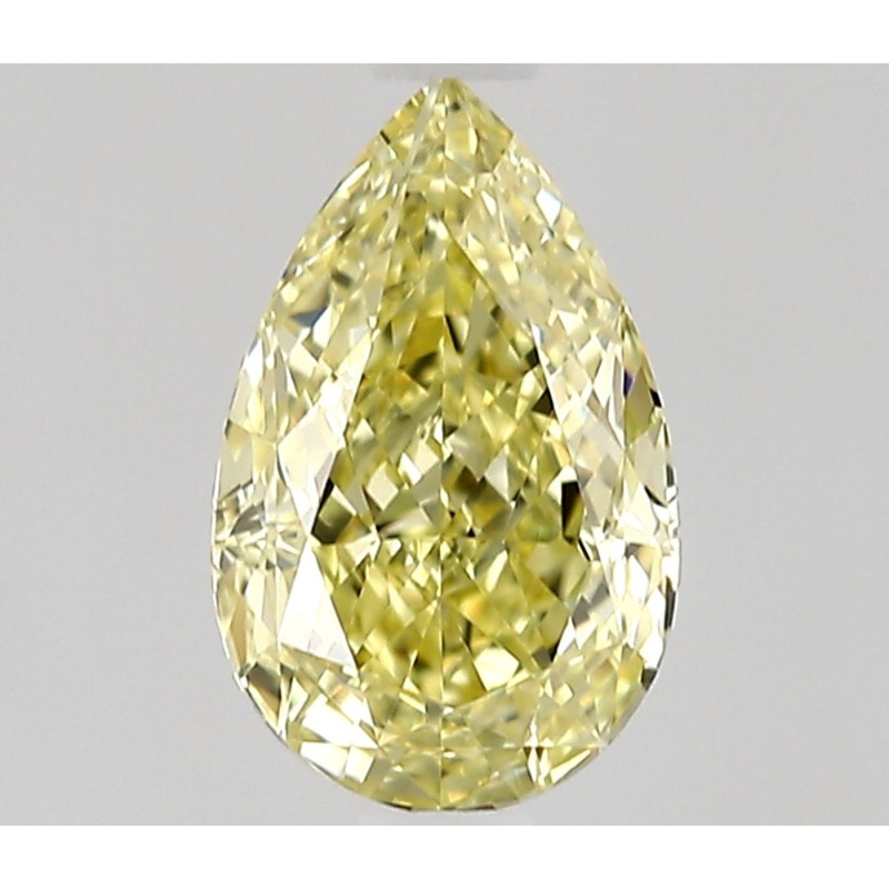 Diament o barwie fantazyjnej szlif gruszkowy, 0.71ct, VS2, Fancy Yellow, GIA 6531256574
