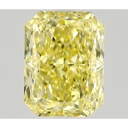 Diament o barwie fantazyjnej radiant, 0.7ct, VVS2, Fancy Yellow, GIA 6525622396