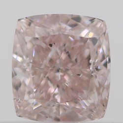 Diament o barwie fantazyjnej szlif poduszkowy brylantowy, 0.35ct, SI2, Fancy Light Orangey Pink, GIA 6237482008