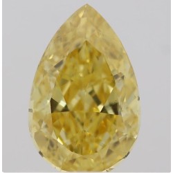 Diament o barwie fantazyjnej szlif gruszkowy, 0.45ct, VS1, Fancy Intense Orangey Yellow, GIA 6381370560