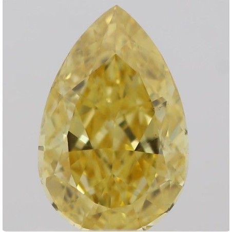Diament o barwie fantazyjnej szlif gruszkowy, 0.45ct, VS1, Fancy Intense Orangey Yellow, GIA 6381370560