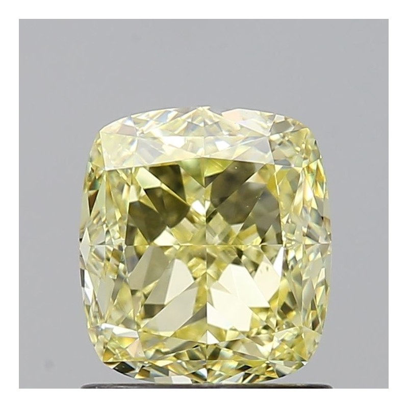 Diament o barwie fantazyjnej szlif poduszkowy modyfikowany, 1.5ct, VS2, Fancy Yellow, GIA 7481359683 Diament o barwie fantazyjnej szlif poduszkowy modyfikowany, 1.5ct, VS2, Fancy Yellow, GIA 7481359683