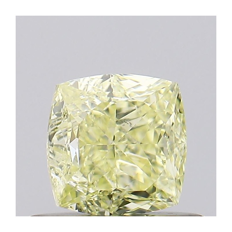 Diament o barwie fantazyjnej szlif poduszkowy modyfikowany, 0.58ct, SI1, Fancy Yellow, GIA 6442627999 Diament o barwie fantazyjnej szlif poduszkowy modyfikowany, 0.58ct, SI1, Fancy Yellow, GIA 6442627999