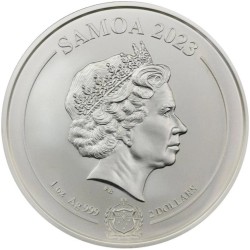 Srebrna moneta 1 uncja x20 Samoa Four Guardians - White Tiger