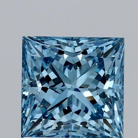 Diament laboratoryjny o barwie fantazyjnej szlif princess, 1.52ct, VVS2, Fancy Vivid Blue, IGI LG689572690
