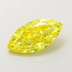 Diament laboratoryjny o barwie fantazyjnej markiza, 1.81ct, IF, Fancy Vivid Yellow, IGI LG707556446