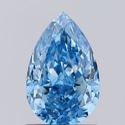 Diament laboratoryjny o barwie fantazyjnej szlif gruszkowy, 1.26ct, VVS2, Fancy Vivid Blue, IGI LG752553461