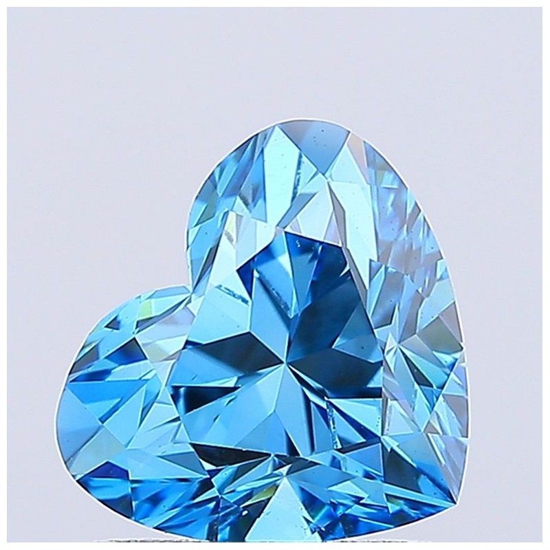 Diament laboratoryjny o barwie fantazyjnej serce, 1.54ct, VVS2, Fancy Vivid Blue, IGI LG754569670