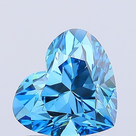 Diament laboratoryjny o barwie fantazyjnej serce, 1.54ct, VVS2, Fancy Vivid Blue, IGI LG754569670