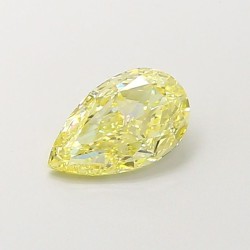 Diament laboratoryjny o barwie fantazyjnej szlif gruszkowy, 1.13ct, VVS2, Fancy Yellow, IGI LG742525274