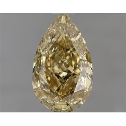 Diament o barwie fantazyjnej szlif gruszkowy, 1.22ct, VVS1, Fancy Brownish Yellow, GIA 1477827157
