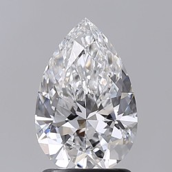 Diament laboratoryjny szlif gruszkowy, 1.51ct, VVS2, E, IGI LG755517544