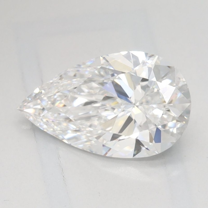 Diament laboratoryjny szlif gruszkowy, 1.11ct, IF, D, IGI LG741542842