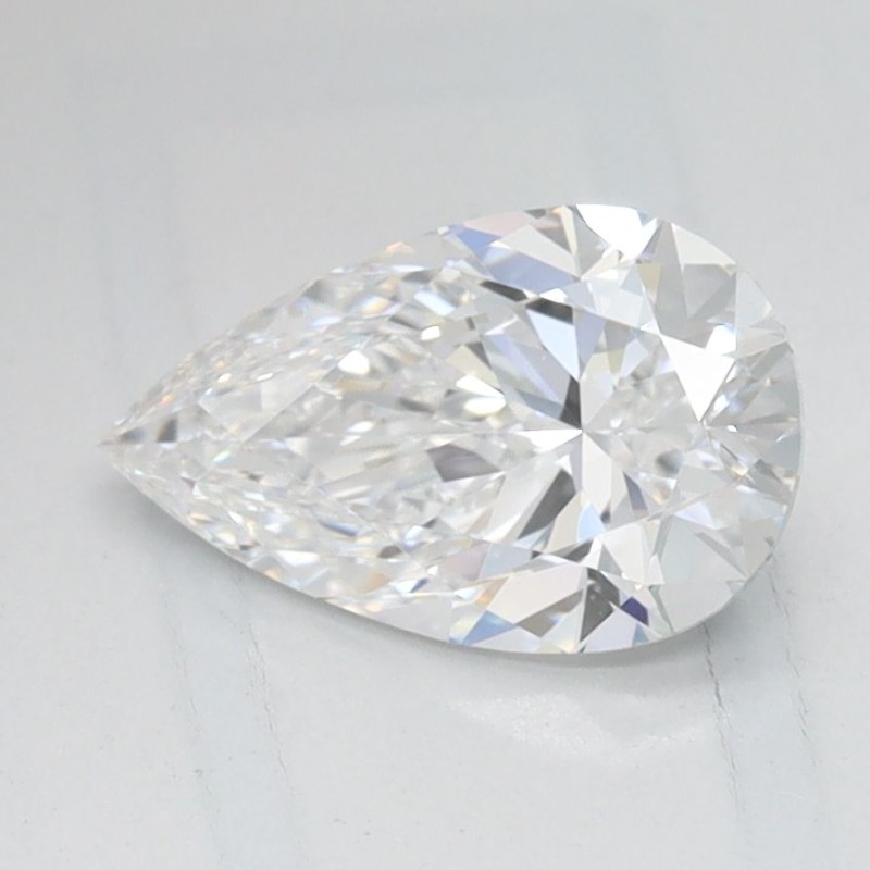 Diament laboratoryjny szlif gruszkowy, 1ct, IF, D, IGI LG745507069