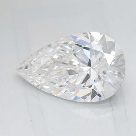 Diament laboratoryjny szlif gruszkowy, 1ct, IF, D, IGI LG745507069