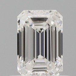 Diament szlif szmaragdowy, 0.51ct, VVS1, F, GIA 7543004035