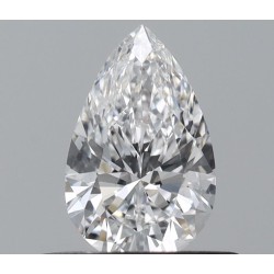 Diament szlif gruszkowy, 0.4ct, VS2, D, GIA 6542120039