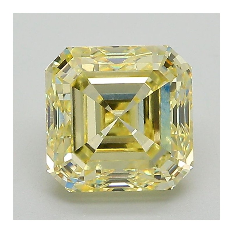 Diament laboratoryjny o barwie fantazyjnej szlif szmaragdowy kwadratowy, 2.3ct, VVS2, Fancy Intense Yellow, IGI LG648497357
