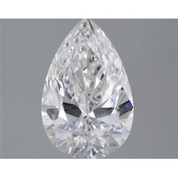 Diament szlif gruszkowy, 2ct, SI1, E, GIA 1418693281