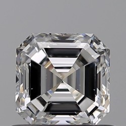Diament szlif szmaragdowy kwadratowy, 0.62ct, VS2, E, GIA 7426879775