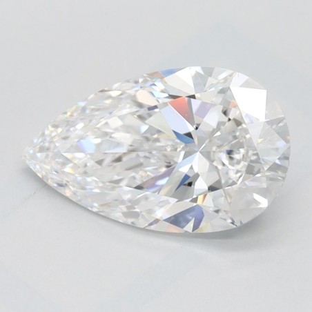 Diament laboratoryjny szlif gruszkowy, 1.29ct, IF, D, IGI LG715554052