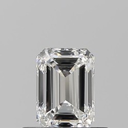 Diament szlif szmaragdowy, 0.5ct, VS2, F, GIA 2233700327