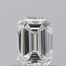 Diament szlif szmaragdowy, 0.5ct, VS2, G, GIA 2537373245