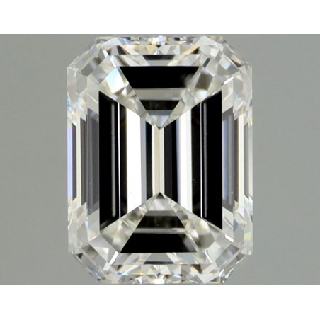 Diament szlif szmaragdowy, 0.5ct, VS1, H, GIA 6535809890
