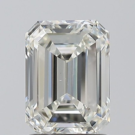Diament szlif szmaragdowy, 1.5ct, VS2, H, HRD 250000305196