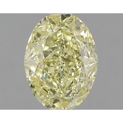 Diament o barwie fantazyjnej szlif owalny, 0.91ct, SI1, Fancy Yellow, GIA 7472188309