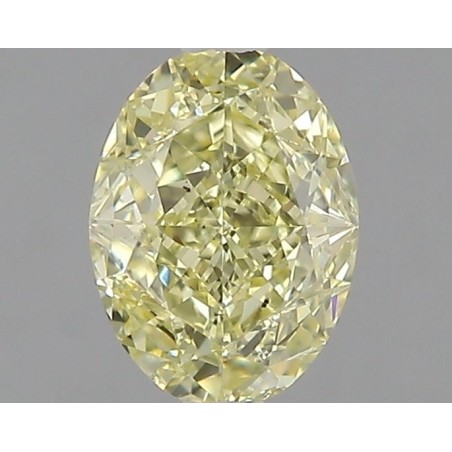 Diament o barwie fantazyjnej szlif owalny, 0.91ct, SI1, Fancy Yellow, GIA 7472188309