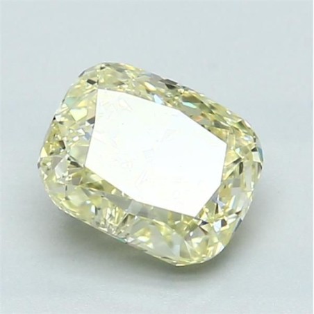 Diament o barwie fantazyjnej szlif poduszkowy modyfikowany, 1.43ct, VVS2, Fancy Light Yellow, GIA 6213899894