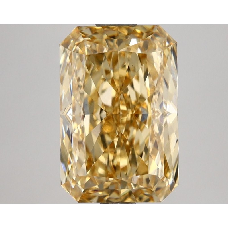 Diament laboratoryjny o barwie fantazyjnej radiant, 2.7ct, VVS2, Fancy Intense Yellow, IGI LG649407971