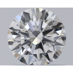 Diament szlif okrągły, 0.53ct, SI2, D, HRD 250000130539