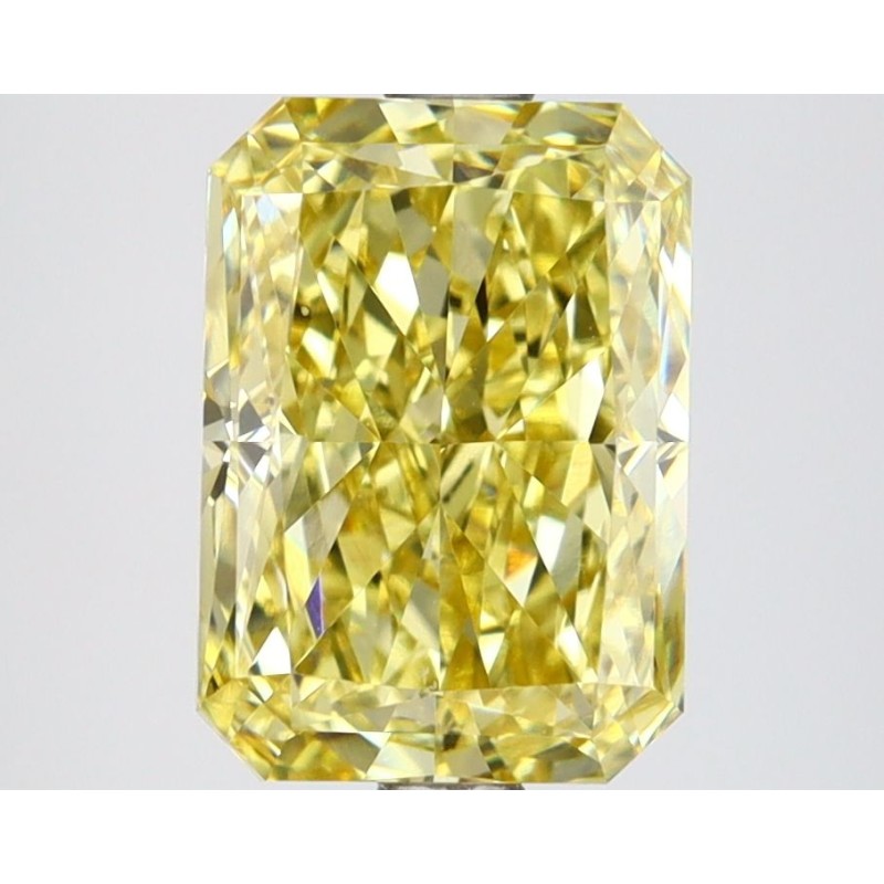 Diament laboratoryjny o barwie fantazyjnej radiant, 2.98ct, VVS2, Fancy Vivid Yellow, IGI LG646478357